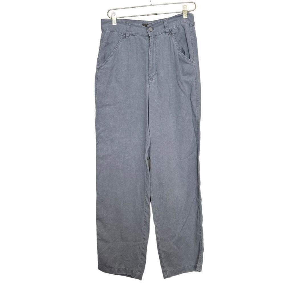 Vintage Jones Jeans 100% Linen High Rise‎ Pants Women's 10 Gray Casual Lagenlook